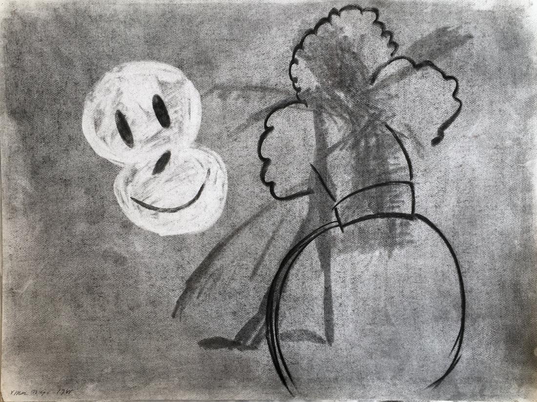 Gerald Donato, Untitled, Charcoal, image courtesy of Joan Gaustad and 1708 Gallery